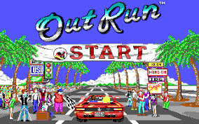 Outrun style scene
